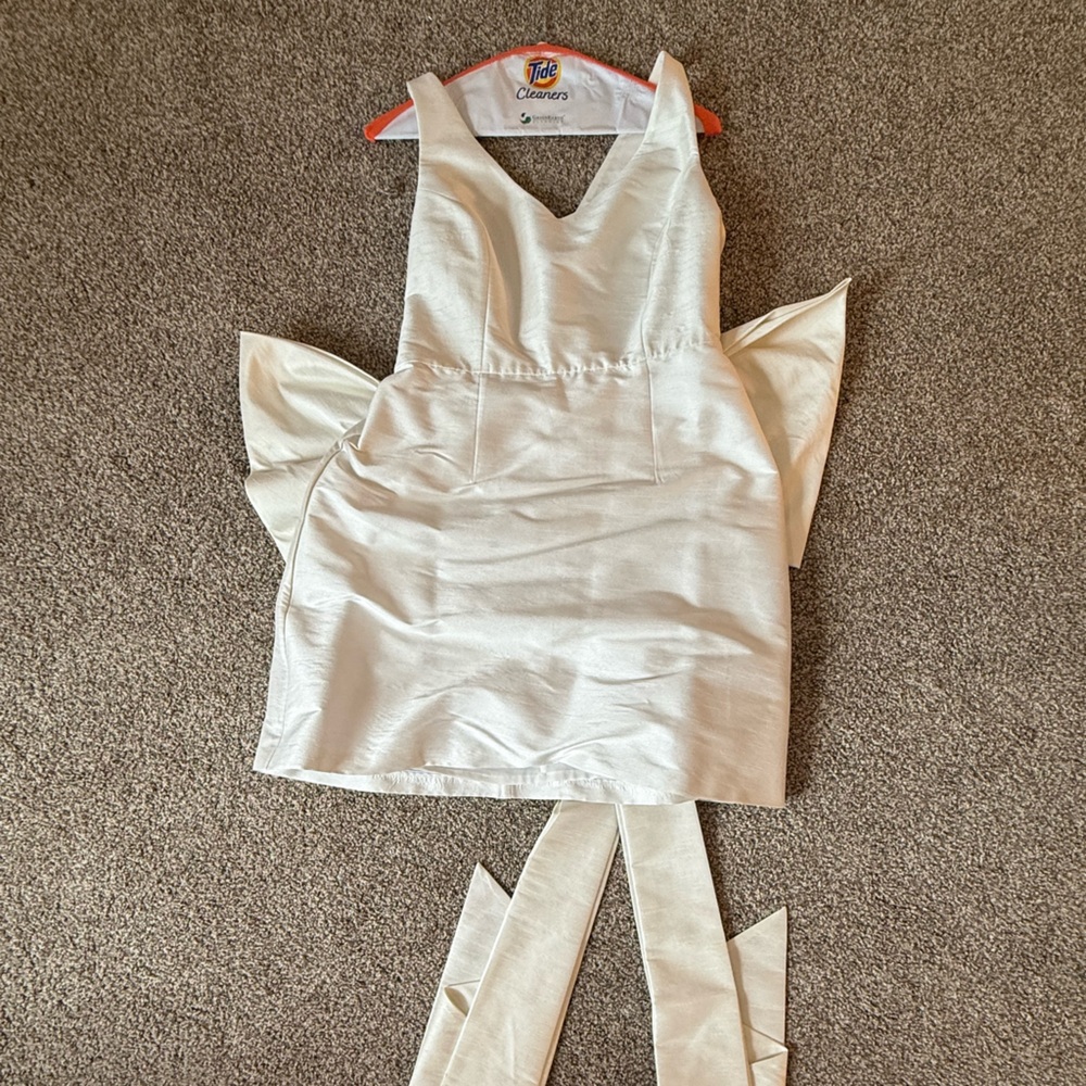Sachin + Babi Archie V-Neck Back Bow dress